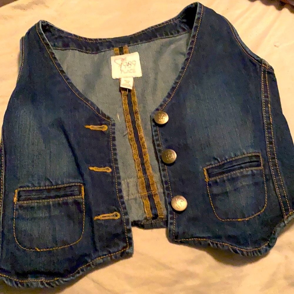Children Place denim vest